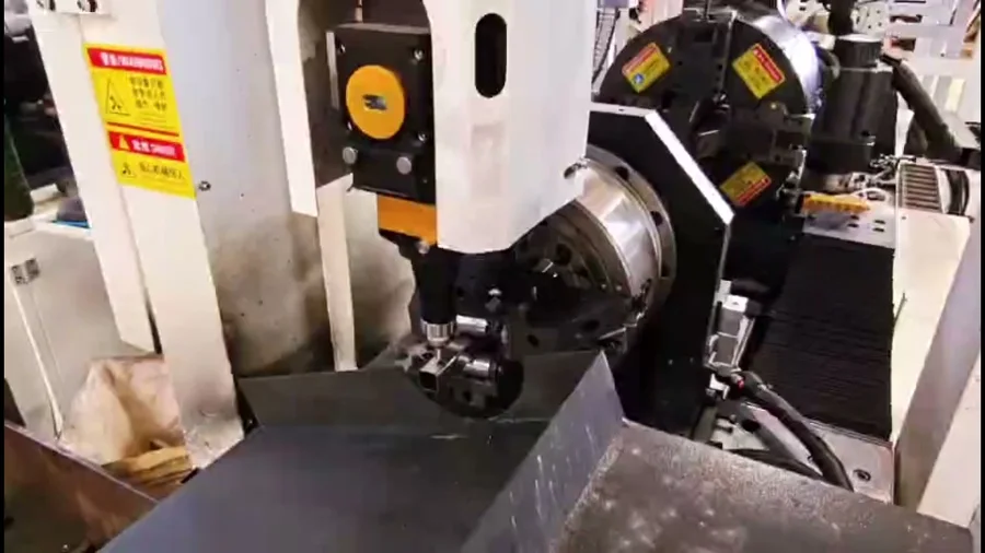 Automated tube processing head